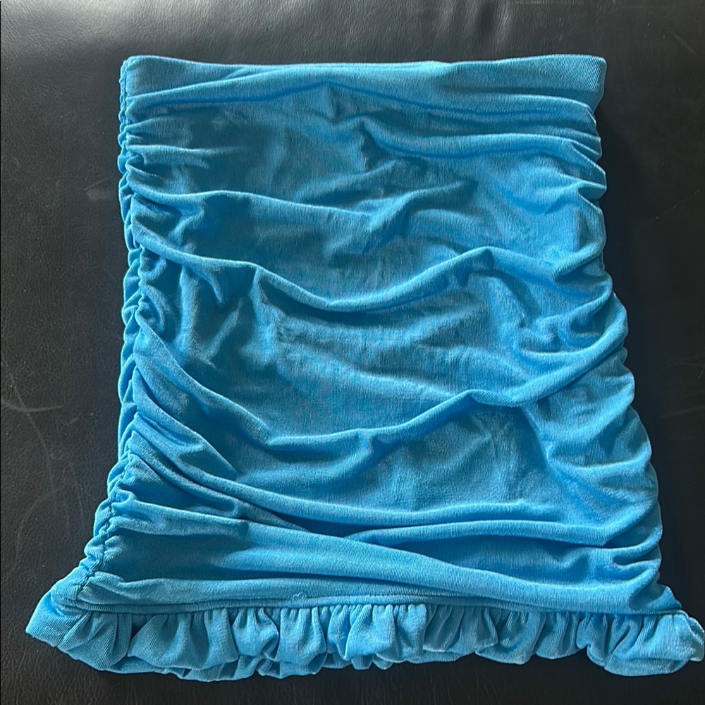 Blue Mini Skirt